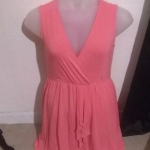 Body Corps Pink Ruffled Dress size M